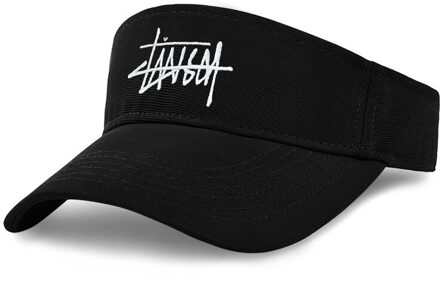 Mannen Web Celebrity Eend Tong Zonnehoed Met Lege Tennis Cap Zonnekleppen Voor Vrouwen zwart