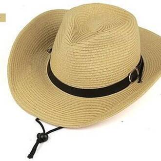 Mannen Western Cowboy Hoeden Opvouwbare Anti-Plundering Strooien Hoed Strand Zonnehoed Grote Rand Hoed Zomer hoed 5