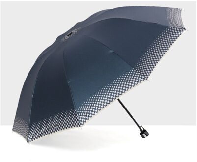 Mannen Winddicht Automatische Opvouwbare Paraplu Tien Bone Luxe Grote Zakelijke Auto Paraplu Mannen En Vrouwen Regendicht Reizen Paraplu blauw