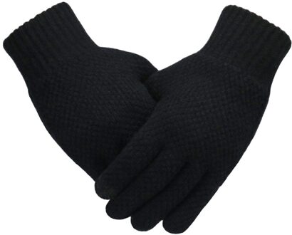 Mannen Winter Handschoenen Effen Kleur Gebreide Warme Handschoenen Met T-Ouch Screen Handschoenen Mannen Outdoor Sport Handschoenen Heren перчатки