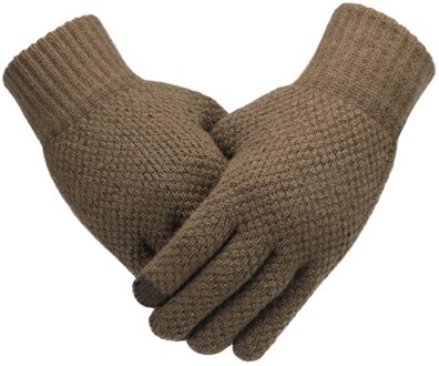 Mannen Winter Handschoenen Effen Kleur Gebreide Warme Handschoenen Met T-Ouch Screen Handschoenen Mannen Outdoor Sport Handschoenen Heren перчатки