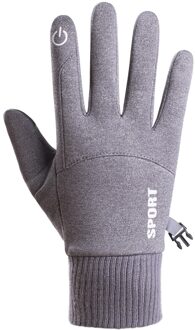 Mannen Winter Handschoenen Warm Touchscreen Handschoenen Winddicht Handschoenen Voor Mannen Handschoenen Gemaakt Van Polyester Vezels En Katoen Koude Handschoenen #40 grijs