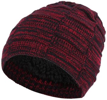 Mannen Winter Warm Beanie Hat Unisex Outdoor Wol Gebreide Man Hoed Panama Skullies Casual Katoen Hoeden Cap Bourgondië
