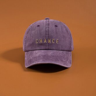 Mannen Zomer Gewassen Baseball Cap Denim Caps Napback Mannelijke Glof Hoed Basketbal Hoeden Voor Mannen Vrouwen Brief Cap Gebogen Rand hoed Taro paars