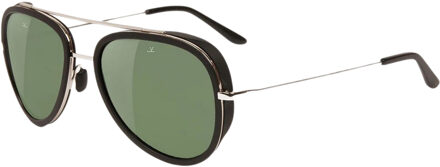 Mannen Zonnebril 53/17/145 mm Roestvrij Staal - maat Zwart