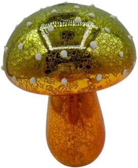 mansion atmosphere Beeld Paddenstoel LED groen 11x14,5cm