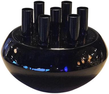 mansion atmosphere Bloemenbuisvaas Scarlett zwart Ø21xH17cm