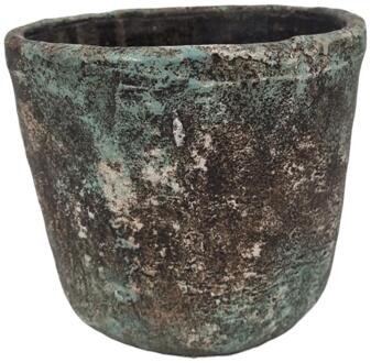 mansion atmosphere Bloempot steen bruin 16x14cm