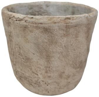 mansion atmosphere Bloempot steen crème 13,5x12cm