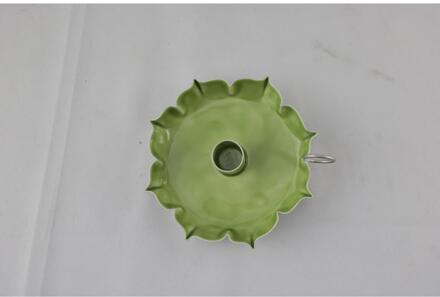 mansion atmosphere Kandelaar groen 14x13x4cm