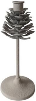 mansion atmosphere Kandelaar Pinecone op voet wit H22,5cm
