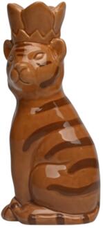 mansion atmosphere Kandelaar tijger bruin 8,5x6,6x18,5cm