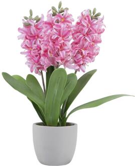 mansion atmosphere Kunstbloemen hyacint roze 28xH41cm