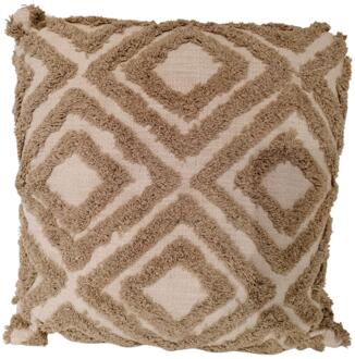 mansion atmosphere Kussen Siziano naturel/wit 45x45cm beige
