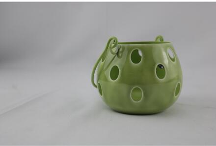 mansion atmosphere Lantaarn S groen 11x11x8,5cm