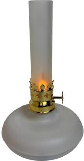 mansion atmosphere LED Olielamp vlam wit 13x13x21,5cm