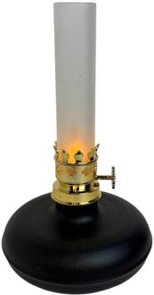 mansion atmosphere LED Olielamp vlam zwart 13x13x21,5cm