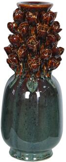 mansion atmosphere Vaas Airlie keramiek bruin/groen 13x32cm