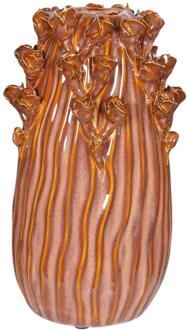 mansion atmosphere Vaas Bernou keramiek oranje 15x27,5cm