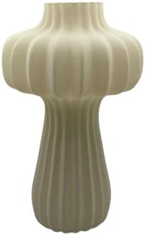 mansion atmosphere Vaas Mae glas wit 17x17x27,5cm