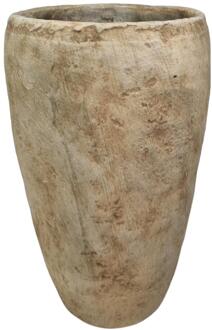 mansion atmosphere Vaas steen crème 19x30cm