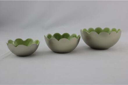 mansion atmosphere Waxinelichthouder groen set a 3