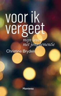 Manteau Voor ik vergeet - eBook Christine Bryden (946041530X)