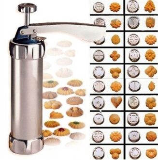 Manual Cookie Pers Postzegels Set Bakken Tools 24 In 1 Met 4 Nozzles 20 Cookie Mallen Biscuit Maker Cake decorating Extruder