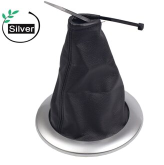 Manual Pookknop Headball Voor Renault Megane 2 MK2 Ii Grandtour Ii 2002 Gaiter Boot Cover lever Stick Case Kraag zilver Boot