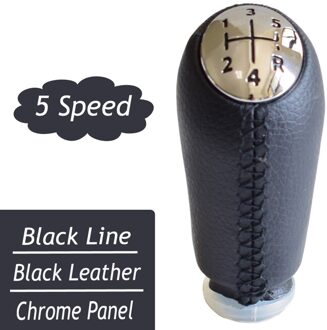 Manual Pookknop Headball Voor Renault Megane 2 MK2 Ii Grandtour Ii 2002 Gaiter Boot Cover lever Stick Case Kraag zwart-B-chroom