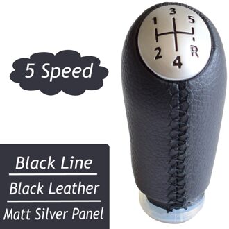 Manual Pookknop Headball Voor Renault Megane 2 MK2 Ii Grandtour Ii 2002 Gaiter Boot Cover lever Stick Case Kraag zwart-B-mat