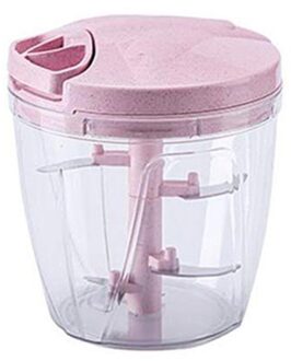 Manual Vleesmolen Hand-Power Plantaardig Voedsel Chopper Fruit Noten Grinder Roze / L