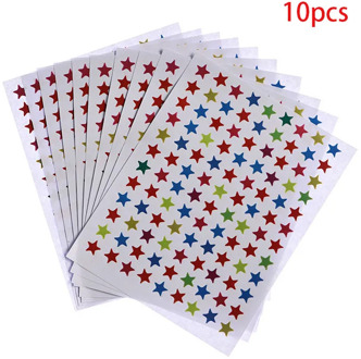 Many Stars Children's Gold-plated Award Glitter Sticker Mother Teacher Praise Label Award Five-pointed Star Love Sticker