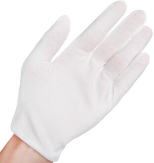 Manywhite Labor Katoenen Handschoenen Voor Sieraden Waardering Huishoudelijke Reiniging Tuinieren Etiquetteprotectivegloves thick-12