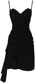 Manzoni Mini Jurk MVP wardrobe , Black , Dames - L,M,S,Xs,2Xs