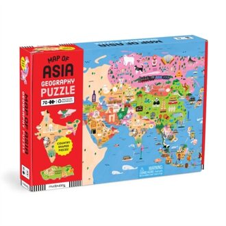 Map Of Asia 70 Piece Geography Puzzle -  Mudpuppy (ISBN: 9780735376724)