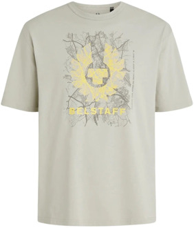Map T-Shirt in Grijs Belstaff , Gray , Heren - 2Xl,Xl,L,M,S,Xs