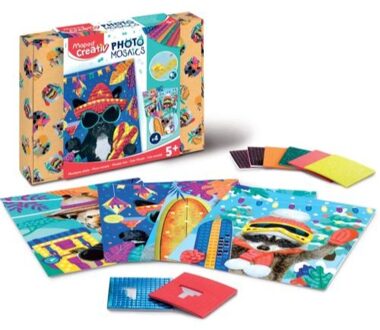 Maped creativ artistic photo'mosaic - avontuurlijke dieren