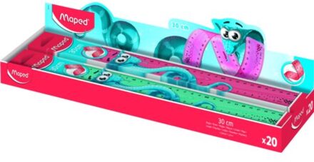 Maped liniaal twist'n flex pulse, flexibel, 30 cm, assorti