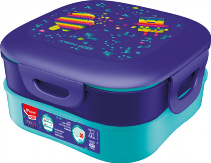 Maped pixel party lunchbox met 2 vakken, 1,4l