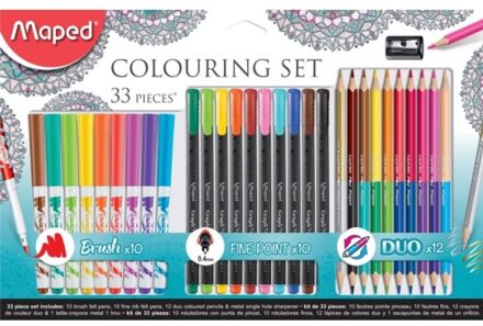 Maped Viltstift Maped colouring set 33delig assorti