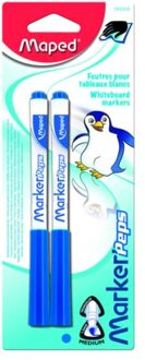 Maped whiteboardmarker Marker'Peps, blister van 2 stuks, blauw