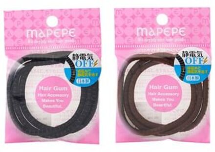Mapepe Static Hair Tie Black - 3 pcs