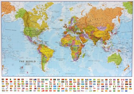 Maps International World political laminated