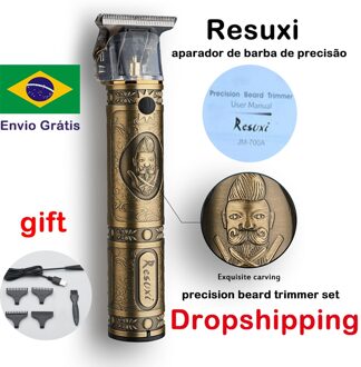 Maquina Resuxi Precisie Baard Trimmer Set T-Vormige Oplaadbare Retro T9 Verbeterde Elektrische Tondeuse Tondeus Navaja Afeitar