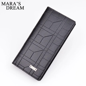 Mara's Dream 2019 Men's New Long Wallet Fashion Casual Open Wallet Student Male Plus Wallet Business Card Holder