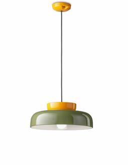 Maracanà hanglamp, geel/sage groen geel, saliegroen
