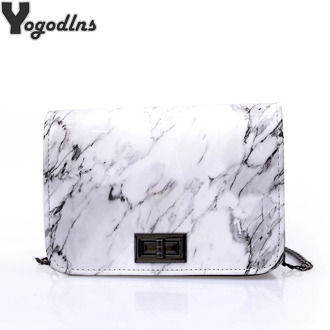 Marble Pattern Sac A Main Shoulder Bag Handbags for Women PU Leather Flap Bag Chain Messenger Bags Bolsas Mujer Mini Purse Tote