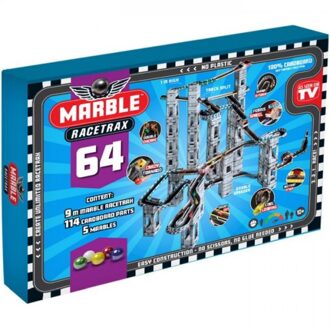 Marble Racetrax Knikkerbaan - Racebaan - Grand Prix Set - 64 Sheets