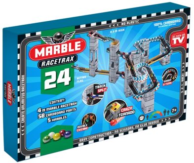Marble Racetrax Knikkerbaan startset 24 vellen 4 m